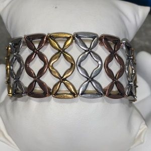 Tri color stretch bracelet